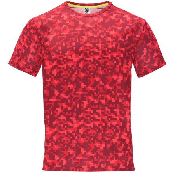 T-Shirt Tecnica Stampata - Pixel Rosso