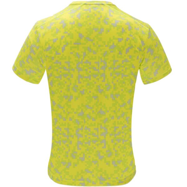 T-Shirt Tecnica Stampata - Pixel Giallo Fluo dettaglio 1