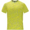T-Shirt Tecnica Stampata - Pixel Giallo Fluo