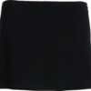 Gonna da tennis con interno in maglia - Nero