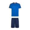 Set sportivo con T-shirt a maniche corte - Blu Reale/Blu Marino