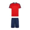 Set sportivo con T-shirt a maniche corte - Rosso/Blu Marino