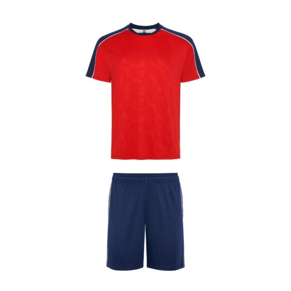 Set sportivo con T-shirt a maniche corte - Rosso/Blu Marino