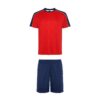 Set sportivo con T-shirt a maniche corte - Rosso/Blu Navy/Giallo