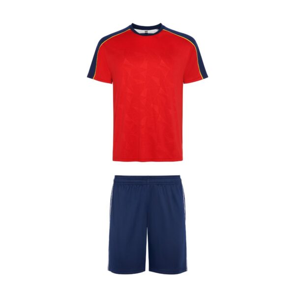 Set sportivo con T-shirt a maniche corte - Rosso/Blu Navy/Giallo