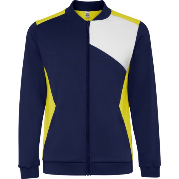 Giacca Sportiva con Zip - Giallo/Blu Marino