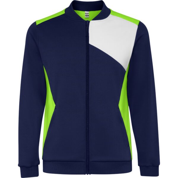 Giacca Sportiva con Zip - Lime/Blu Navy