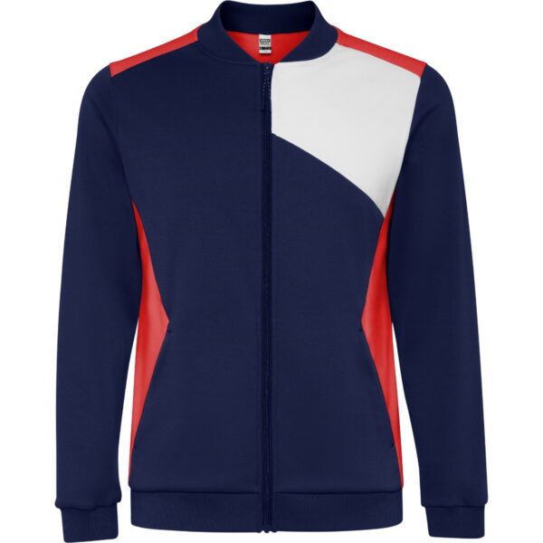 Giacca Sportiva con Zip - Rosso/Blu Marino