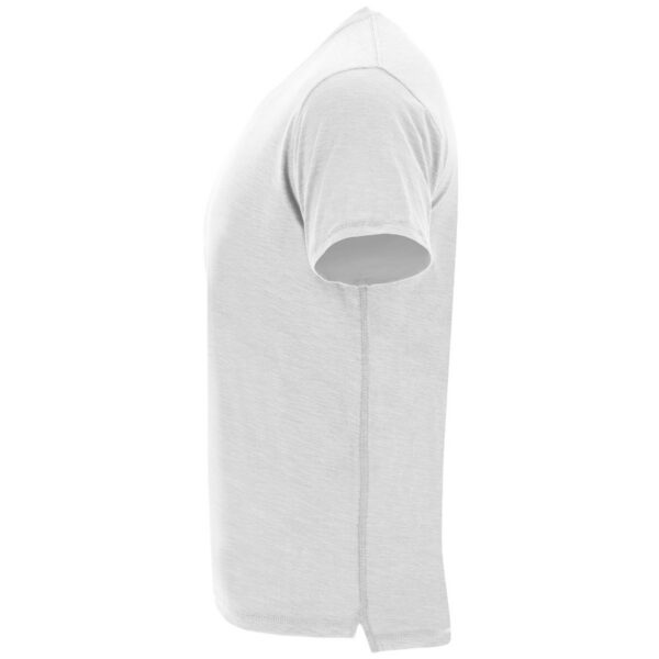 T-Shirt Effetto Mélange - Bianco dettaglio 2