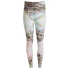 Leggings sportivi alla caviglia con ampia fascia - Abstract Print