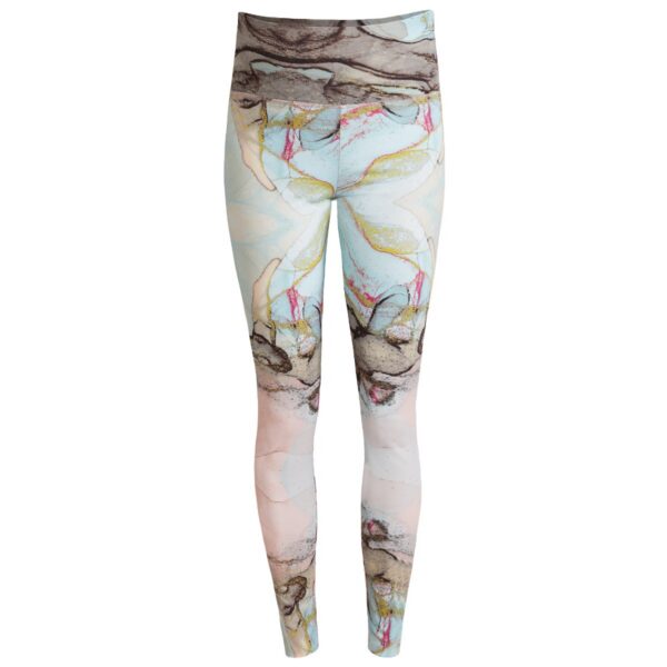 Leggings sportivi alla caviglia con ampia fascia - Abstract Print