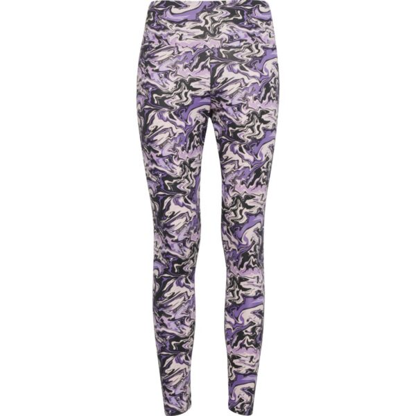 Leggings da donna a lunghezza intera stampati - Fusion Viola