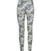 Leggings da donna a lunghezza intera stampati - Blu Navy Fusion