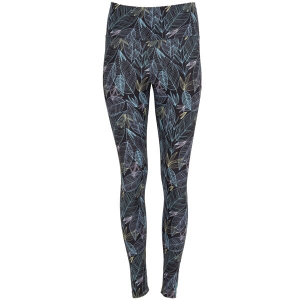 Leggings da donna a lunghezza intera stampati - Stampa Nero