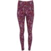 Leggings da donna a lunghezza intera stampati - Stampa Bordeaux