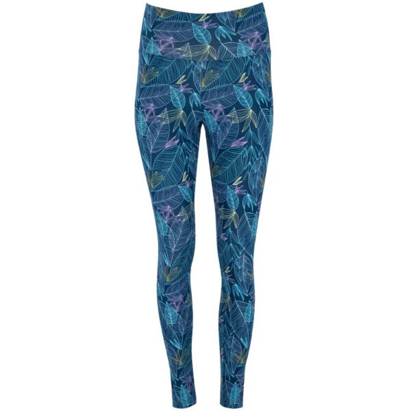 Leggings da donna a lunghezza intera stampati - Stampa Azzurro Luce Di Luna