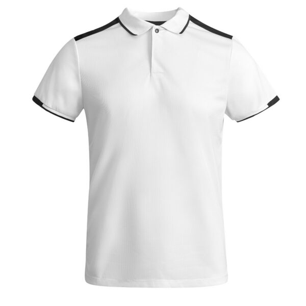 Polo Tecnica Bicolore - Bianco/Nero