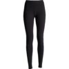 Leggings lungo basic da donna in jersey - Nero