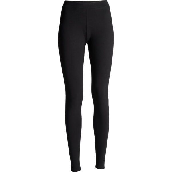 Leggings lungo basic da donna in jersey - Nero