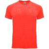 T-Shirt Tecnica Raglan - Corallo Fluo