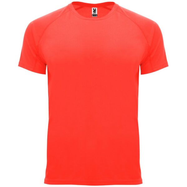 T-Shirt Tecnica Raglan - Corallo Fluo