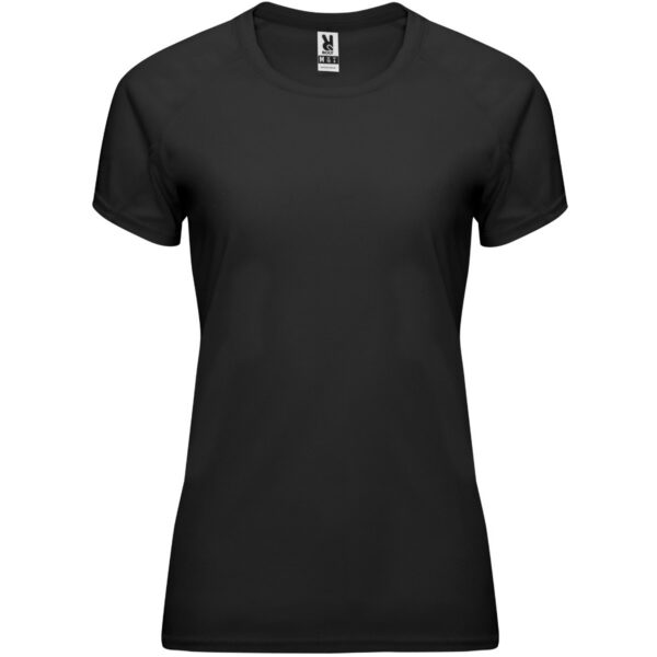 T-Shirt Tecnica Raglan Donna - Nero
