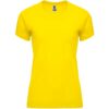 T-Shirt Tecnica Raglan Donna - Giallo