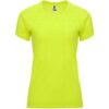T-Shirt Tecnica Raglan Donna - Giallo Fluo