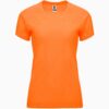 T-Shirt Tecnica Raglan Donna - Arancione Fluo