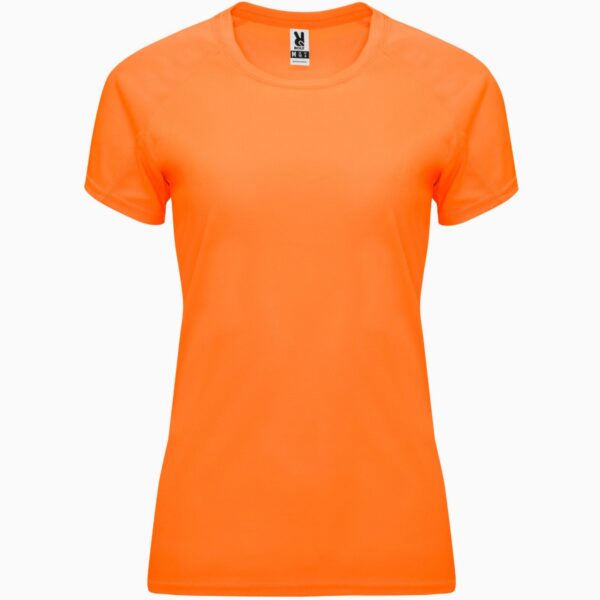 T-Shirt Tecnica Raglan Donna - Arancione Fluo