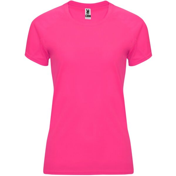 T-Shirt Tecnica Raglan Donna - Rosa Fluo