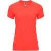T-Shirt Tecnica Raglan Donna - Corallo Fluo