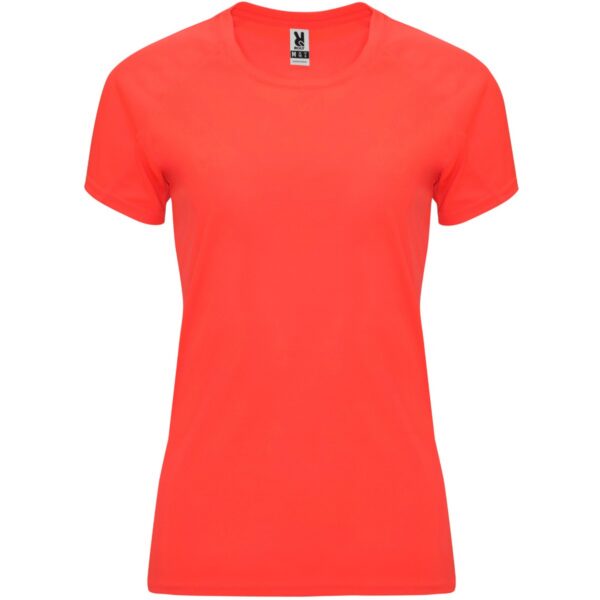 T-Shirt Tecnica Raglan Donna - Corallo Fluo
