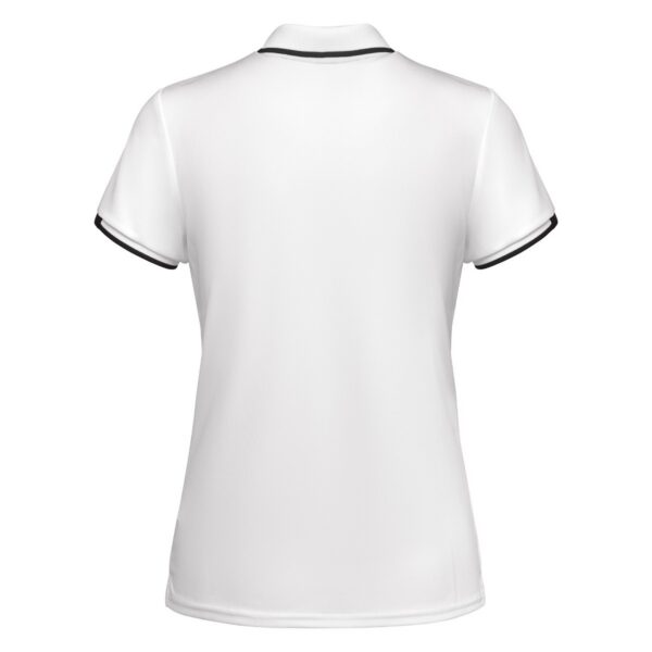 Polo Tecnica Bicolore Donna - Bianco/Nero vista 1