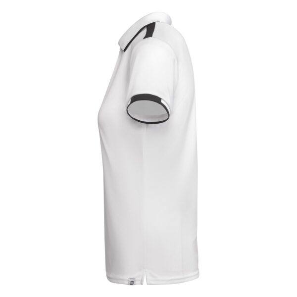 Polo Tecnica Bicolore Donna - Bianco/Nero vista 2