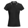 Polo Tecnica Bicolore Donna - Nero/Bianco