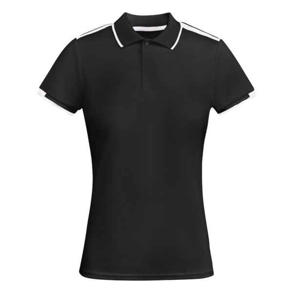 Polo Tecnica Bicolore Donna - Nero/Bianco