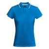 Polo Tecnica Bicolore Donna - Royal/Bianco