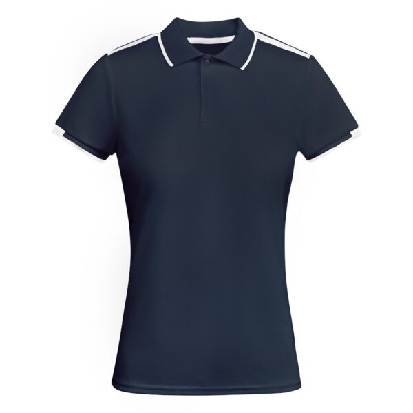 Polo Tecnica Bicolore Donna - Blu Navy/Bianco