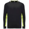 T-Shirt Tecnica Manica Lunga - Nero/Giallo Fluo