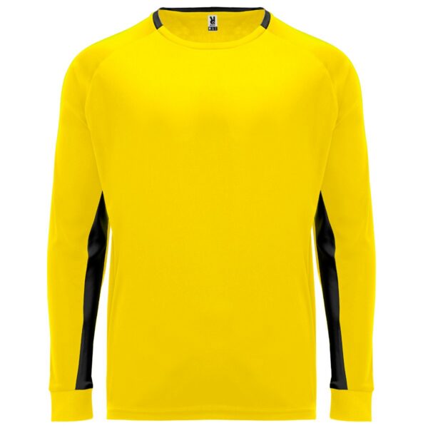 T-Shirt Tecnica Manica Lunga - Giallo/Nero