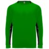 T-Shirt Tecnica Manica Lunga - Verde Felce/Nero
