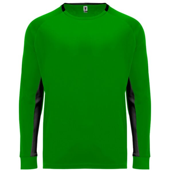T-Shirt Tecnica Manica Lunga - Verde Felce/Nero