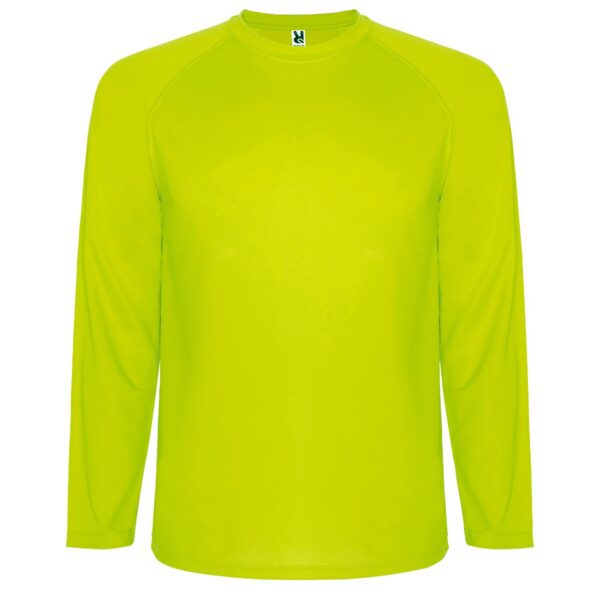 T-Shirt Tecnica Manica Lunga - Giallo Fluo