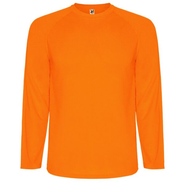 T-Shirt Tecnica Manica Lunga - Arancione Fluo