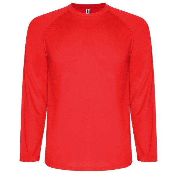 T-Shirt Tecnica Manica Lunga - Rosso