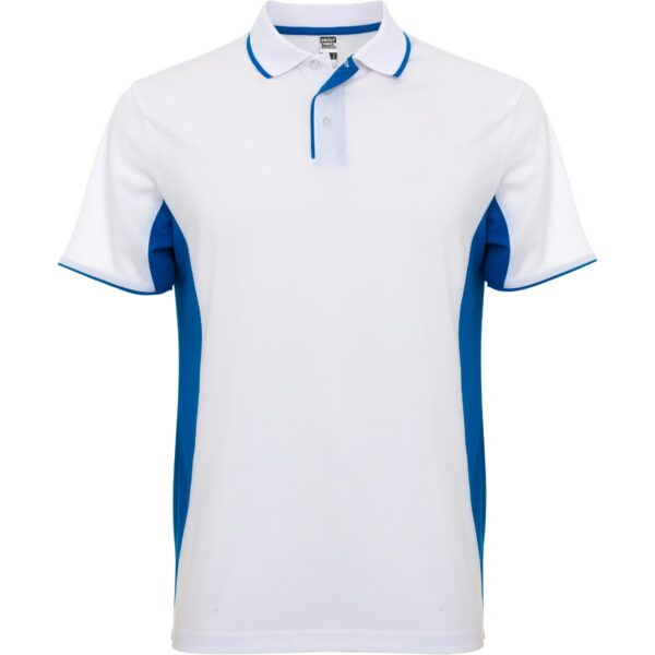 Polo Tecnica Bicolore 150 g - Bianco/Royal