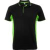Polo Tecnica Bicolore 150 g - Nero/Lime