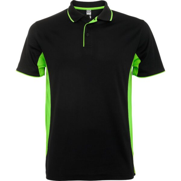 Polo Tecnica Bicolore 150 g - Nero/Lime