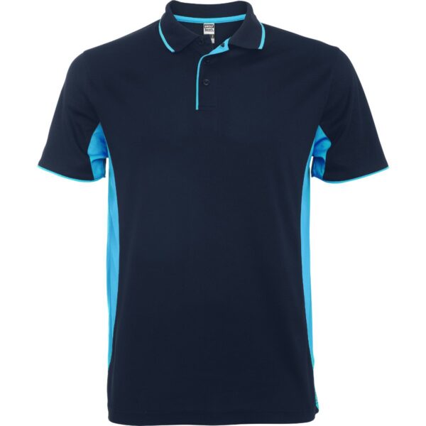 Polo Tecnica Bicolore 150 g - Blu Navy/Celeste